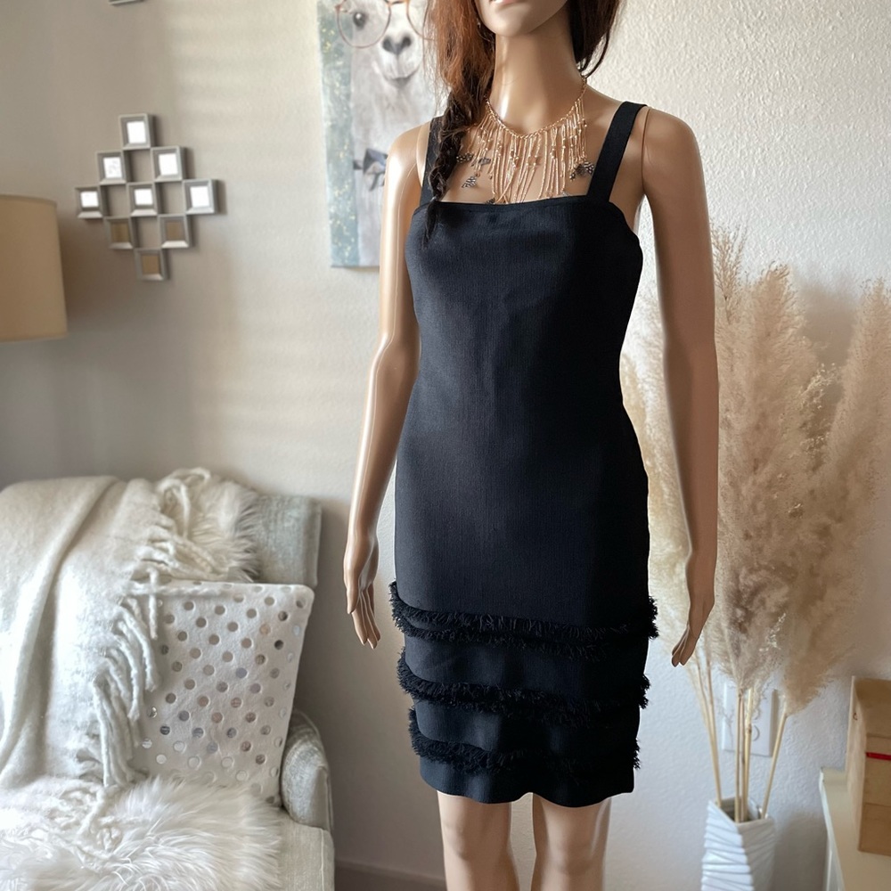 BCBGMAXAZARIA Bandage Black Mini Dress Small